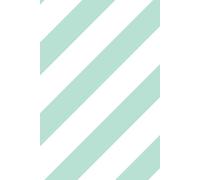Bobbi Beck Eco-Friendly Diagonal Ice Cream Stripe Pastel Wallpaper In Mint Mint One Size
