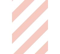 Bobbi Beck Eco-Friendly Diagonal Ice Cream Stripe Pastel Wallpaper In Peach Peach One Size