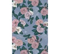 Bobbi Beck Eco-Friendly Illustrated Floral Wallpaper In Blue Blue One Size