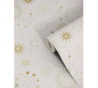 Bobbi Beck Eco-Friendly Occult Pattern Wallpaper in Beige Bobbi Beck Beige