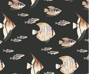 Bobbi Beck Eco-Friendly Tropical Fish Wallpaper