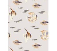 Bobbi Beck Eco-Friendly Tropical Fish Wallpaper In Beige Beige One Size