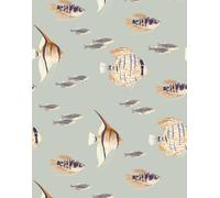 Bobbi Beck Eco-Friendly Tropical Fish Wallpaper In Green Green One Size