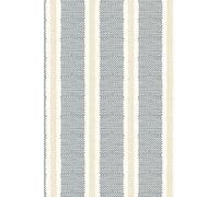 Bobbi Beck Eco-Friendly Woven Effect Stripe Wallpaper In Navy Navy One Size