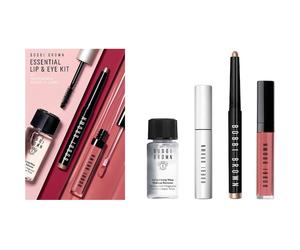 Bobbi-Brown Make-up EyesEssential Lip & Eye Kit LongWear Cream Shadow Stick in Glimmer 1.6 g + Smokey Eye Mascara 5.9 ml + Crushed Oil Infused Gloss in the colour New Romantic 6 ml + Instant LongWear