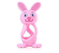 Bobbie Bunny Baby Teether Toy Rose Pink Twist & Bounce Teething Toy