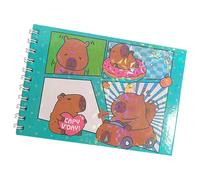Bobbie Goods Coloring Book Cute, Capybara Coloring Book, Cartoon Color Pad, Relaxing and Creative Fun, Great Gift Choice, 21x14cm, Ideal for Boys and Girls