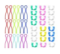 Bobbin Clips,50PCS Mixed Colorful Bobbin Buddies Clamps Set,Plastic Bobbin Thread Holder Clips for Embroidery Quilting Sewing Accessory Thread Spools Organizing (Mixed E)