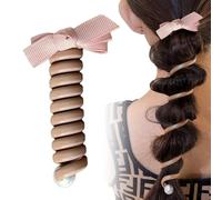Bobbin Hair Bobbles, No Bow Tie Hair Rope Headband, Hair Wrap Hair Ties, Ponytail Holder, Wrap Hair Bobbles, Waterproof, Elastic, Stretchy, Ponytail Straps for Women, Girls