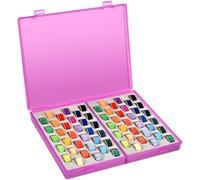 Bobbin Holder Case - 66 Pcs Bobbins Thread Storage Organizer Compatible with Brother/for Singer/for Janome/for Babylock/for Juki Sewing Machine and Embroidery (Box Only) (Purple)