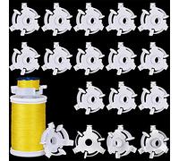 Bobbin Holders for Thread Spool Sewing Bobbin Small Clips Sewing Tool Accessory Clear Thread Clips Holder Tool (50 Pieces)