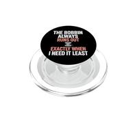 Bobbin Runs Out Sewing Humor PopSockets PopGrip for MagSafe