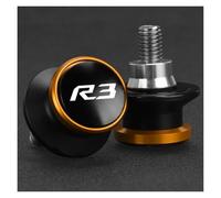 Bobbins For Rear Stand For Yamaha YZF R3 YZFR3 YZF-R3 2015-2017 M6 Motorcycle Swingarm Spools Sliders Stand Screws Swing Arm Sliders(Orange)