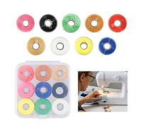 Bobbins for Sewing Machine 9 Pcs, Sewing Machine Thread with Bobbin Case Pre-Wound Bobbins for Brother Janome Singer Babylock Elna Handheld Sewing Machine Embroidery Machine (Assorted Colors)