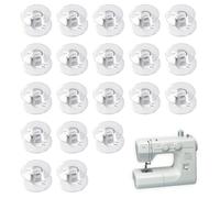 Bobbins for Sewing Machine | Homiladi 20Pcs Clear Bobbins | Transparent Household Sewing Machine Bobbin for Home Sewing Accessories Tools Compatible with Janome Machine