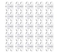 Bobbins Set Sewing Machine - 25 Piece Class 15 Bobbins, Transparent Thread Spools, Durable Accessories | Universal Clear for Crafts Jewelry Clothes Beads Storage Cabinet