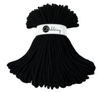 Bobbiny Jumbo 9mm Braided Macrame Cord (Black) 100m