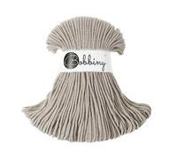 Bobbiny Junior 3mm Braided Macrame Cord (Beige) 100m