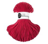 Bobbiny Junior 3mm Braided Macrame Cord (Classic Red) 100m