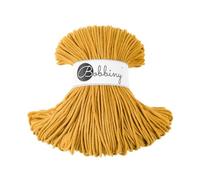 Bobbiny Junior 3mm Braided Macrame Cord (Mustard) 100m