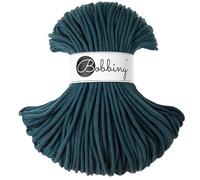 Bobbiny Premium 5mm Braided Macrame Cord 100% Recycled Cotton (Peacock Blue) 50m
