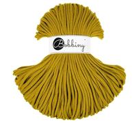 Bobbiny Premium 5mm Braided Macrame Cord 100% Recycled Cotton (Spicy Yellow) 50m