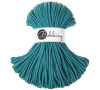 Bobbiny Premium 5mm Braided Macrame Cord 100% Recycled Cotton (Teal) 50m