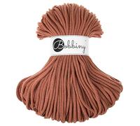 Bobbiny Premium 5mm Braided Macrame Cord 100% Recycled Cotton (Terracotta) 50m