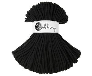 Bobbiny Premium 5mm Braided Macrame Cord (Black) 100m