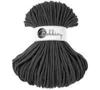 Bobbiny Premium 5mm Braided Macrame Cord (Charcoal) 100m