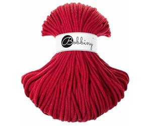 Bobbiny Premium 5mm Braided Macrame Cord (Classic Red) 100m