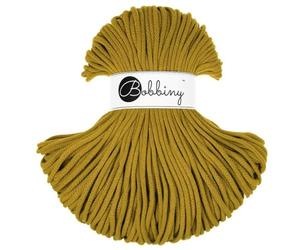 Bobbiny Premium 5mm Braided Macrame Cord (Spicy Yellow) 100m