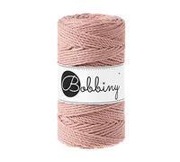 Bobbiny Regular 3mm 3 Ply Macrame Cord (Blush) 100m