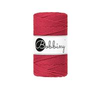 Bobbiny Regular 3mm 3 Ply Macrame Cord (Classic Red) 100m