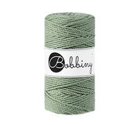 Bobbiny Regular 3mm 3 Ply Macrame Cord (Eucalyptus Green) 100m