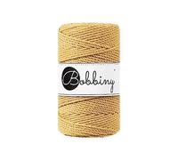 Bobbiny Regular 3mm 3 Ply Macrame Cord (Honey) 100m