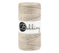 Bobbiny Regular 3mm Single Ply Macrame Cord (Beige) 100m