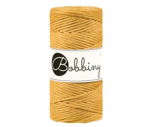 Bobbiny Regular 3mm Single Ply Macrame Cord (Mustard) 100m