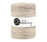 Bobbiny XXL 5mm Single Ply Macrame Cord (Beige) 100m