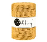 Bobbiny XXL 5mm Single Ply Macrame Cord (Mustard) 100m