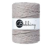 Bobbiny XXL 5mm Single Ply Macrame Cord (Pearl) 100m