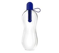 bobble Classic Water Bottle, Filtered Water, BPA-Free Reusable Bottle, Soft Touch Carry Cap with Replaceable Carbon Filter for Sustainable Water and Hydration 34 oz, (Navy Blue)