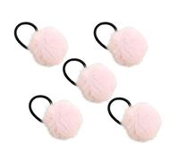 Bobble Hair Bands - Pom Pom Hair Band for Girls, Hair Rope with Colorful Balls | Elegant Hair Bands with Balls, Hair Bands