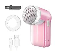 Bobble Remover Rechargeable Handheld Electric Lint Remover, Multifunctional Bobble Remover for Clothes, Fabric Shaver, Portable De Bobbler, Defuzzer and Fluff Remover, Large (Pink)