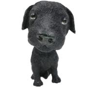 Bobblehead Mini Puppy Dog Figurine Car Dashboard Decoration Nodding Shaking Head Ornaments Black Labrador