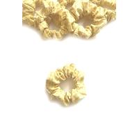 Bobblelady 6 pcs Gingham Scrunchies Small Sized, 8 cm Across. Hair Scrunchie Ponytail Holder. Suit Child/Thin Hair Or If You Like A Less Bulky Scrunchie. (Yellow (small Check))