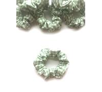 Bobblelady 6 pcs Gingham Scrunchies Small Sized, 8 cm Across. Hair Scrunchie Ponytail Holder. Suit Child/Thin Hair Or If You Like A Less Bulky Scrunchie. (Sage Green)
