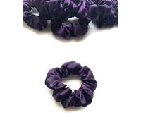 Bobblelady. Satin Scrunchies 6 Pieces. Premium Quality Crepe Back Satin. Small Sized, 8 cm Across. Hair Scrunchie. Suit Child/Thin Hair Or If You Like A Less Bulky Scrunchie. Aubergine Purple