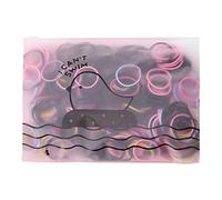 Bobbles 50 PCS Girls No Damage Hairband Elastic Hair Ties Tiny Ponytail Holder Rope Mixed Colors Soft Headband Accessories Mini Seamless Toddler Hair Bands Childrens Hair Accessories