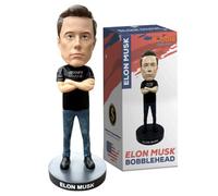 Bobbletopia Elon Musk Bobblehead, Entrepreneur and American Patriot, Trump Doge, Premium Polyresin Collectible Statue, 8 Inches Tall, World Leaders Series